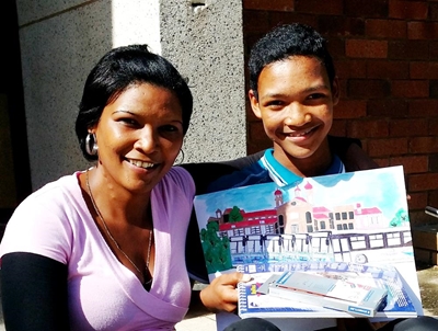 GO GEORGE inspires young artist
